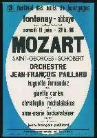 Orchestre Jean-François Paillard : Mozart. Abbaye de Fontenay (11 juin 1966). - Dijon, F. Berthier. - 76 x 110 cm.