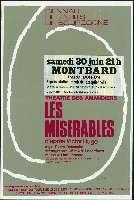 Victor Hugo, Les Misérables. Montbard, parc Buffon (30 juin 1973). - Chenôve, Séri Courbet, dessin de Christian Berthier. - 80 x 120 cm.