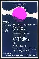 Ensemble Guillaume de Machaut. Saulieu, église Saint-Andoche (17 juillet 1982). - Chenôve, Courbet. - 80 x 120 cm.