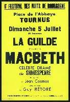 Shakespeare, Macbeth. Tournus, place de l'Abbaye (5 juillet 1959). - Dijon, Imprimerie Jobard. - 77 x 114 cm.