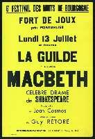 Shakespeare, Macbeth. Pontarlier, fort de Joux (13 juillet 1959). - Dijon, Imprimerie Jobard. - 75 x 114 cm.