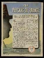 Aux paysans de France : Extraits du discours prononcé à Pau le 20 avril 1941 par le maréchal Pétain.