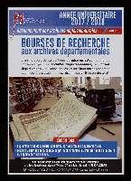 Bourse de recherche aux Archives départementales de l'Yonne