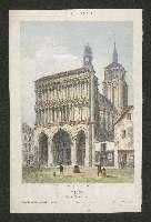 Façade de l'église Notre-Dame à Dijon. . – Imprimeries Becquet (Paris) 