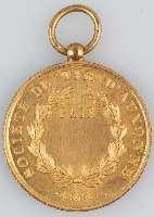 Médailles pour un prix de tir de la Société de tir d'Auxonne. S. d