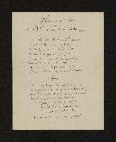 Lettre du capitaine de la 4e compagnie du 51e régiment d'infanterie, de Peressi, adressée au lieutenant-colonel Gruèghe et lui adressant le texte de l'hymne au 51e Régiment d'Infanterie
