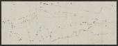 MILLOT Paul, Extrait du plan des fouilles d'Alise, présentant les parties fouillées et non fouillées de la contrevallation dans la plaine de Gresigny. Signé Millot, Flavigny le 27 mars 1863